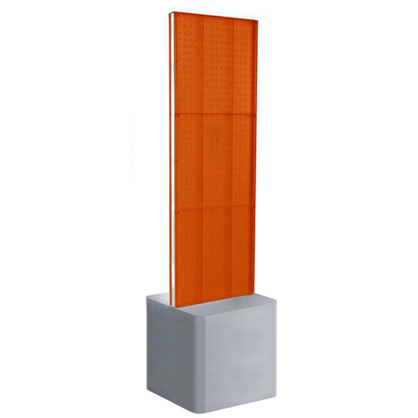Two-Sided Pegboard Floor Adjustable DisplayPanel Size: 16"W x 60"H